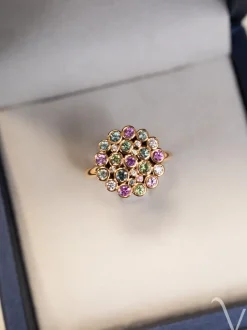 BRON Confetti ring 8RR4939BRMK/5 saffiermix + Luxe cadeau