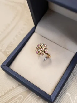 BRON Confetti ring 8RR4939BRMK/5 saffiermix + Luxe cadeau