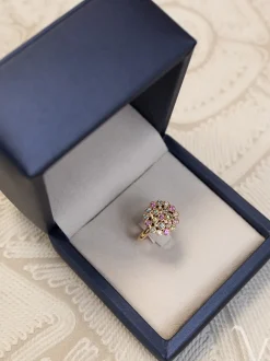 BRON Confetti ring 8RR4939BRMK/5 saffiermix + Luxe cadeau