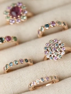 BRON Confetti ring 8RR4939BRMK/5 saffiermix + Luxe cadeau