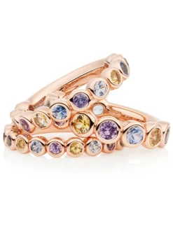 BRON Confetti ring saffier mix 8RR4893LIGHT + luxe cadeau