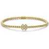 Bron geelgouden reflex armband kusje 7AG4006BR + Luxe Cadeau