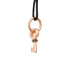 BRON hanger sleutel met zwarte saffier