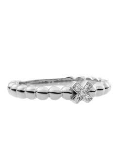 BRON Joy witgouden ring kusje 8RW4746BR + Luxe cadeau