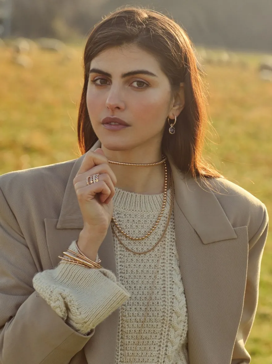Bron Lux collier roségoud 7CR410045 + Luxe cadeau