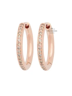 Bron Lux creolen met champagne diamant 7OR477916CBR