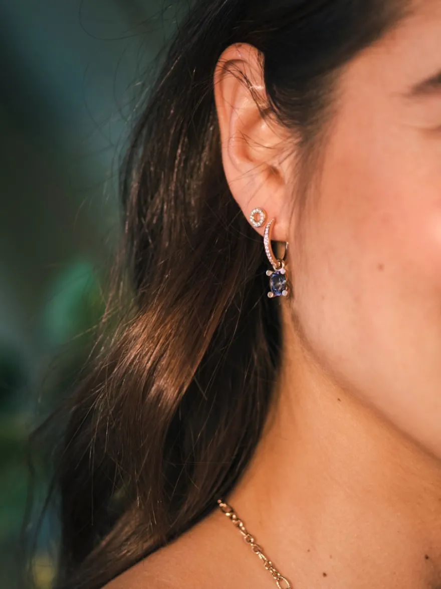 Bron Lux creolen met diamant 7OR477916BR + Luxe Cadeau