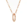 Bron Lux hanger ring roségoud + Luxe Cadeau
