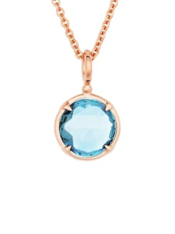 BRON Mira Mira hanger met blauwe topaas + Luxe Cadeau
