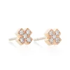 BRON oorstekers kusje met diamant 8OR4805BR