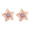Bron Poppy oorstekers met lila saffier 8OR4897MLK