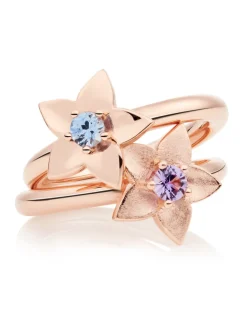 BRON Poppy ring lila saffier 8RR4916MLK + luxe cadeau