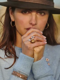 Bron Poppy ring met ioliet en diamant 8RR4919IOBR