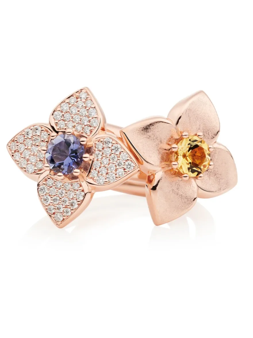 Bron Poppy ring met ioliet en diamant 8RR4919IOBR
