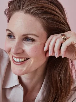 BRON ring Toujours Ajour met toermalijn + Luxe Cadeau