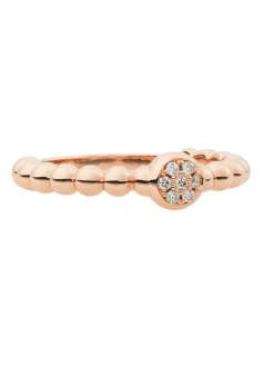 Bron roségouden Joy ring met diamanten pastille 8RR4792BR + Luxe Cadeau