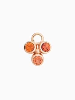 BRON Single Espresso aanhanger met oranje saffier 8OR4870OK