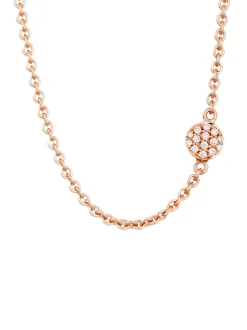 Bron Stardust collier met roze saffier en diamant + Cadeau