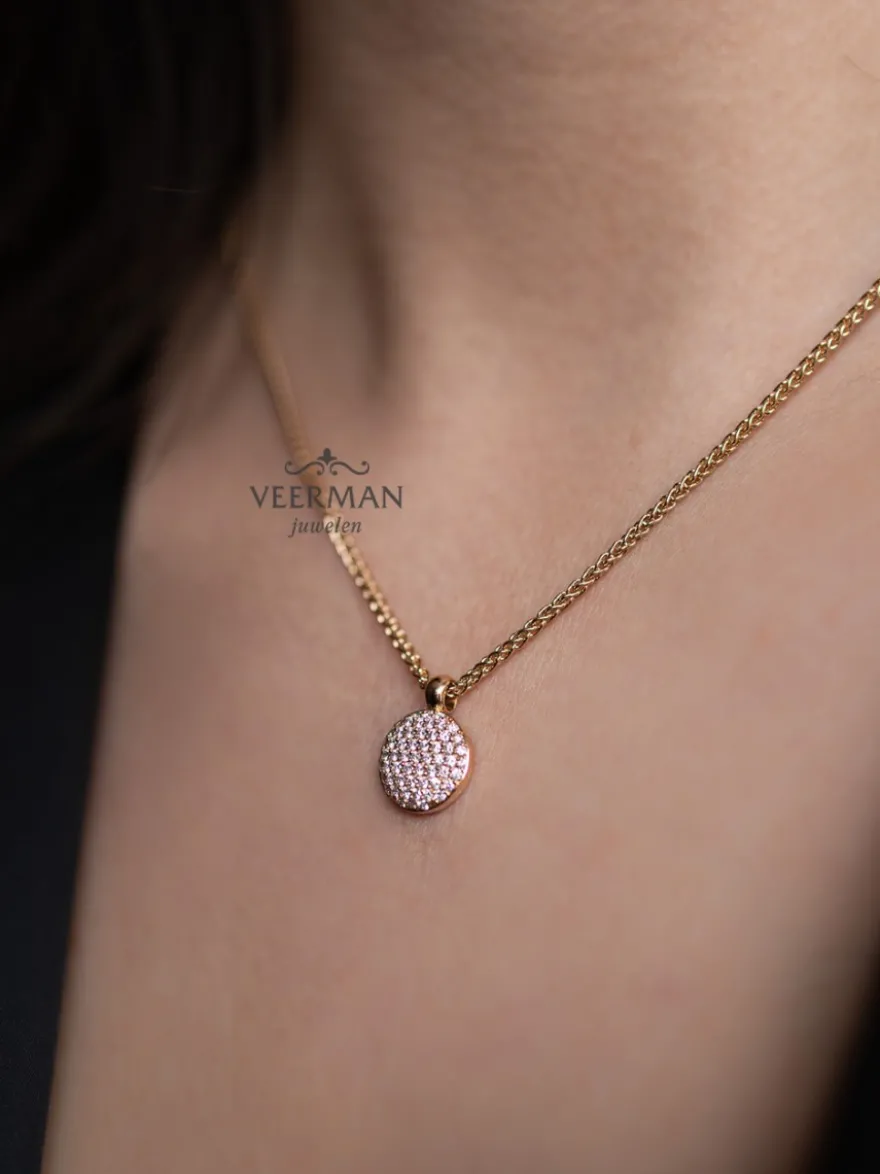 Bron stardust hanger met diamant 8HR3426BR + Luxe cadeau