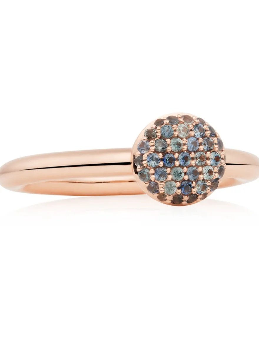 Bron Stardust ring met Nightblue Korund 8RR4717NK + Cadeau