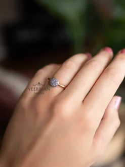 Bron Stardust ring met Nightblue Korund 8RR4717NK + Cadeau