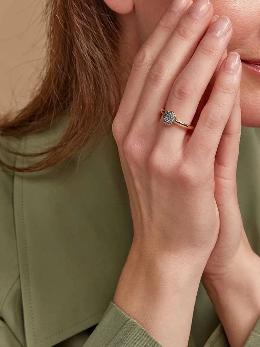 Bron Stardust ring met Nightblue Korund 8RR4717NK + Cadeau