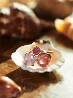 Bron Stardust ring met roze saffier 8RR4717RK2 + Luxe Cadeau