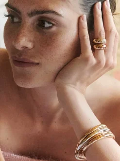 Bron Stax ring met briljant en oranje saffier 8RR4936OKBR + Luxe Cadeau