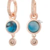 Bron sushi aanhangers met topaas en diamant 8OR4893TLCCBR