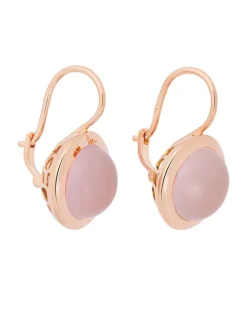 BRON Sushi oorbellen 8OR4911RQC roze kwarts