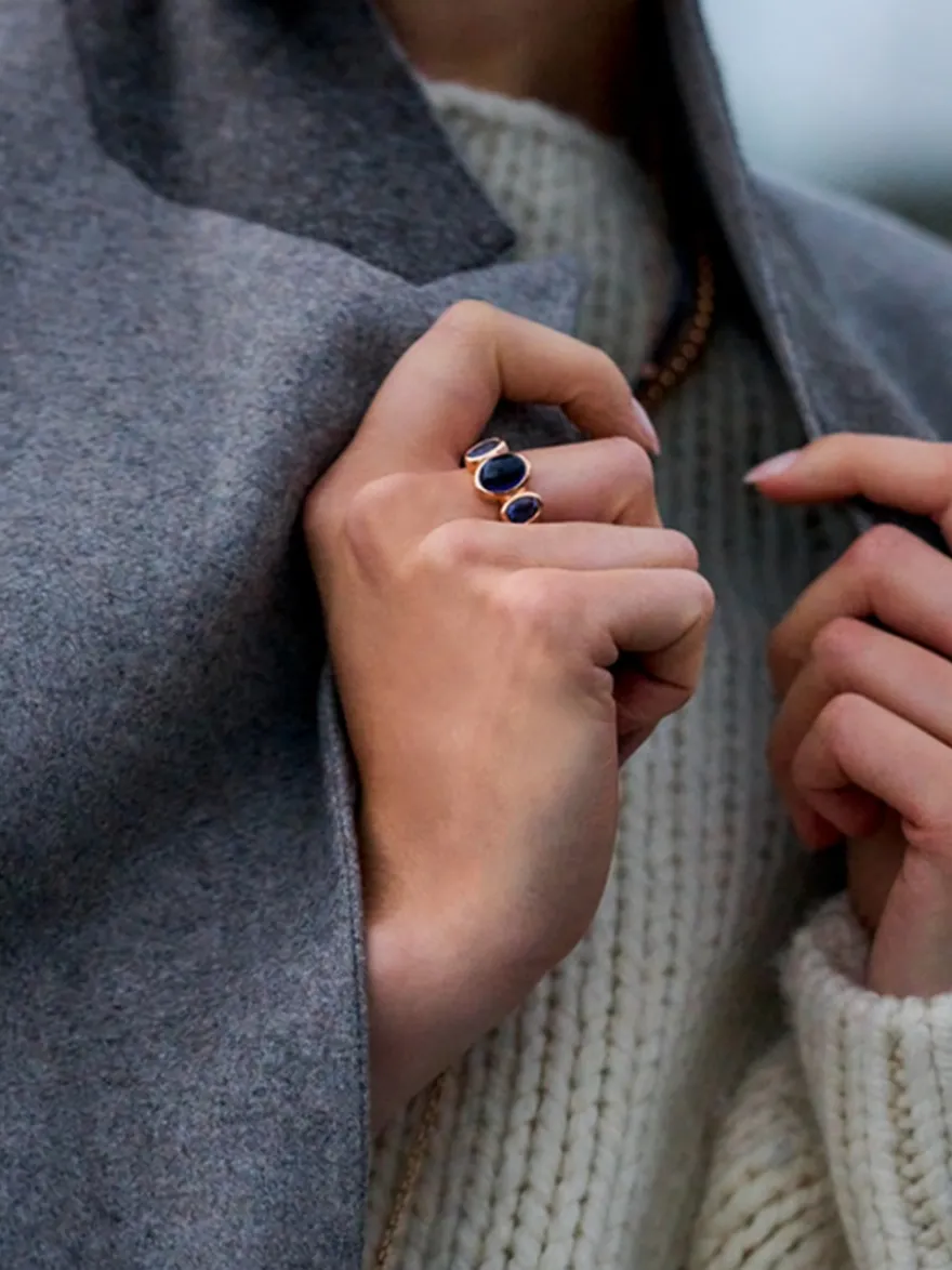 Bron Sushi ring met ioliet 8RR4902IOIOC + Luxe Cadeau