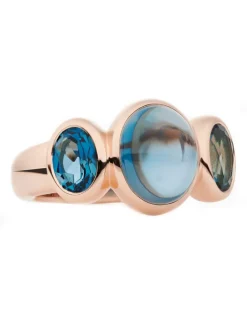 Bron Sushi ring met london blue topaas 8RR4902TLTLC