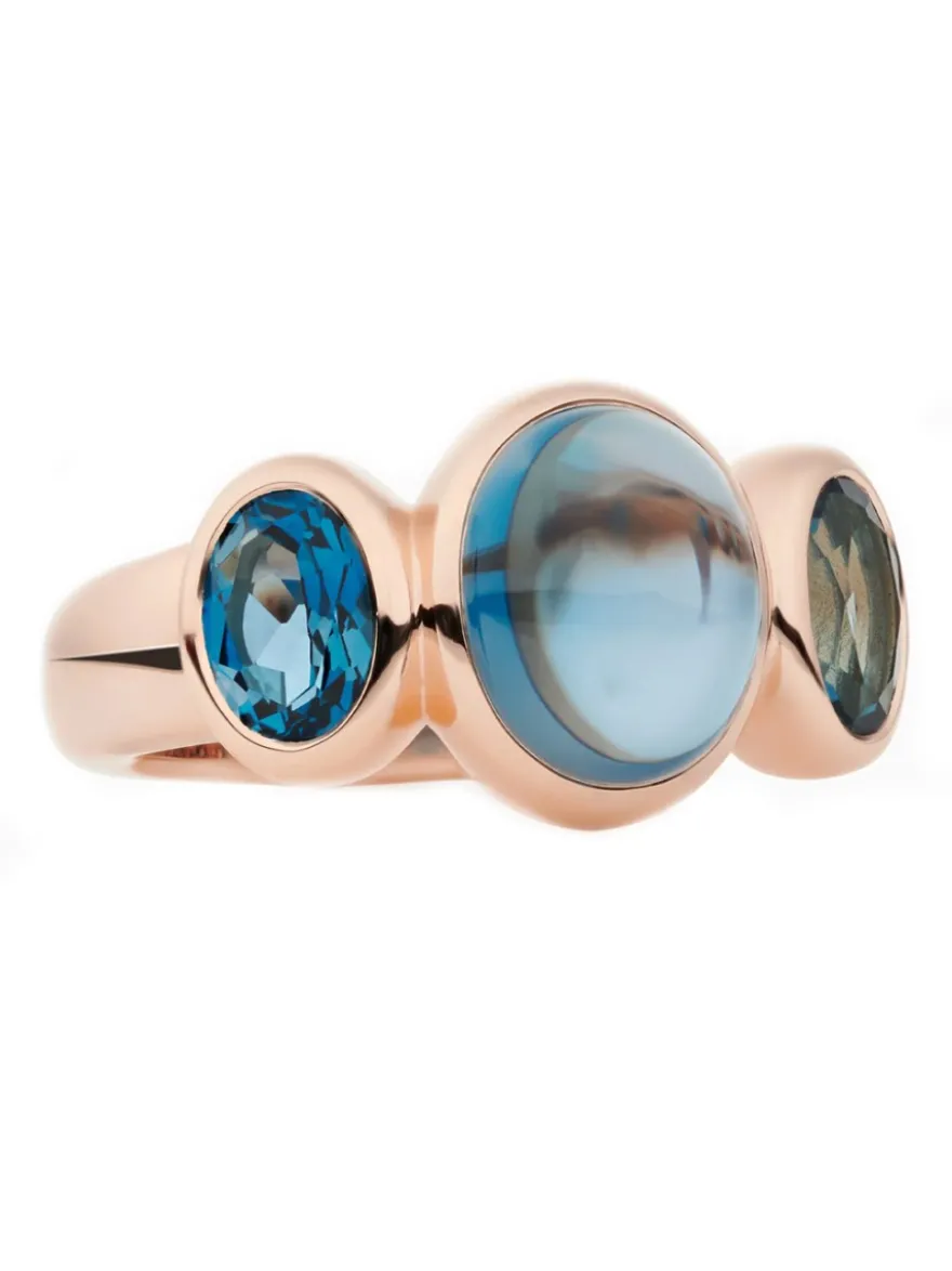 Bron Sushi ring met london blue topaas 8RR4902TLTLC