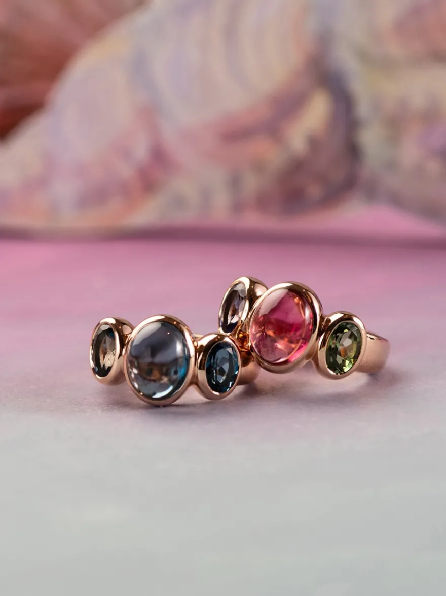 Bron Sushi ring met london blue topaas 8RR4902TLTLC