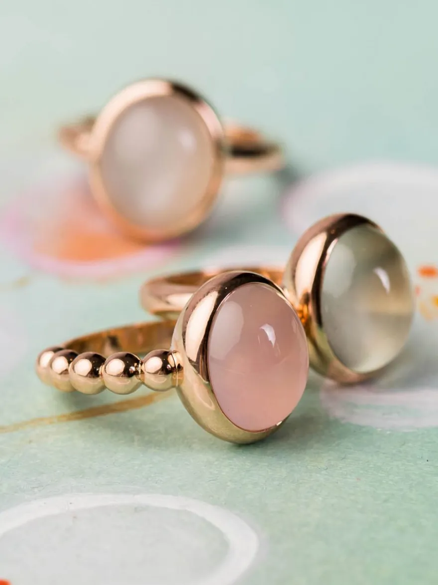 Bron Sushi ring met maansteen 8RR4891MWC + Luxe Cadeau