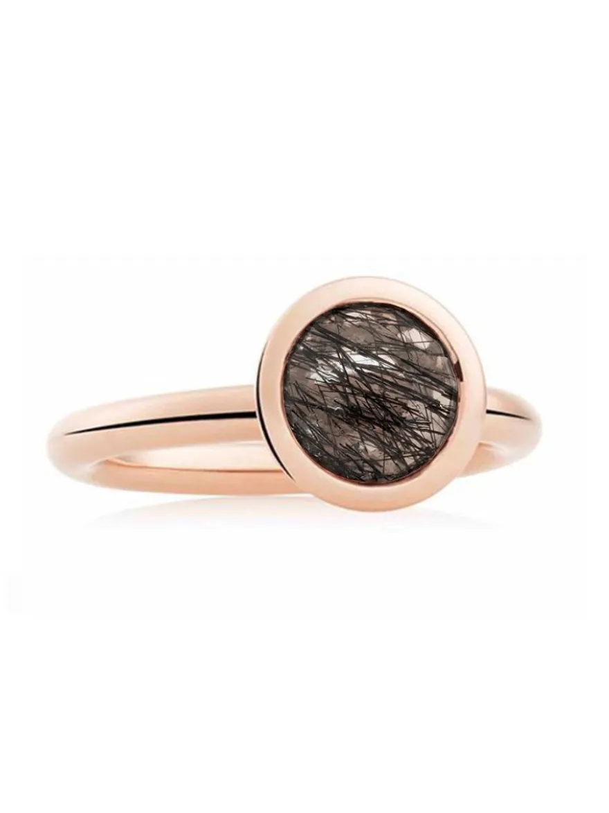 BRON Sushi ring met rutielkwarts 8RR4709QBB + Luxe cadeau