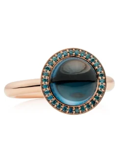Bron Sushi Ring met Topaas en Diamant 8RR4864TLCIBR