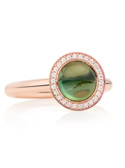 BRON Sushi ring toermalijn en diamant 8RR4932GTCBR + luxe cadeau