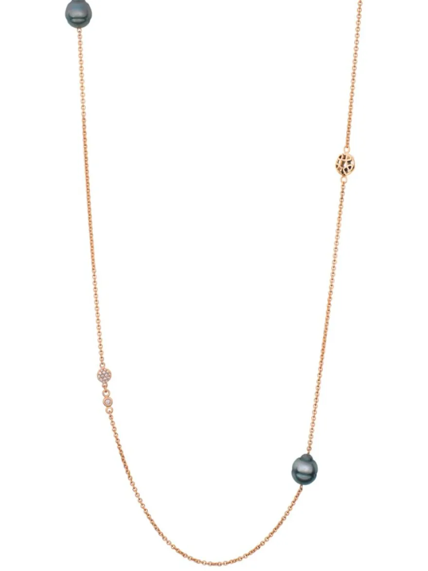 BRON Toujour collier Tahiti parels briljant 8CR4410THCBR | SALE