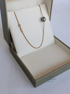 BRON Toujour collier Tahiti parels briljant 8CR4410THCBR | SALE