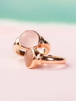 Bron Toujours Ajour ring met roze kwarts 8RR4876RQC