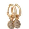 BRON Stardust oorbedels champagne diamant | Online shop