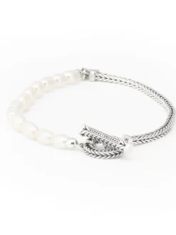 Buddha to Buddha Barbara Pearl Bracelet Silver 139 + Luxe Cadeau