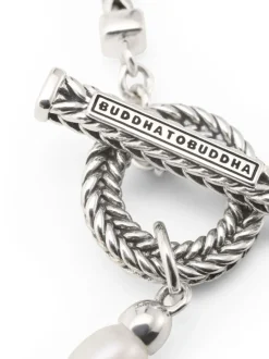 Buddha to Buddha Barbara Pearl Bracelet Silver 139 + Luxe Cadeau
