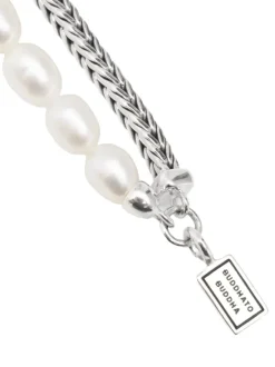 Buddha to Buddha Barbara Pearl Necklace Silver 713 + Luxe Cadeau