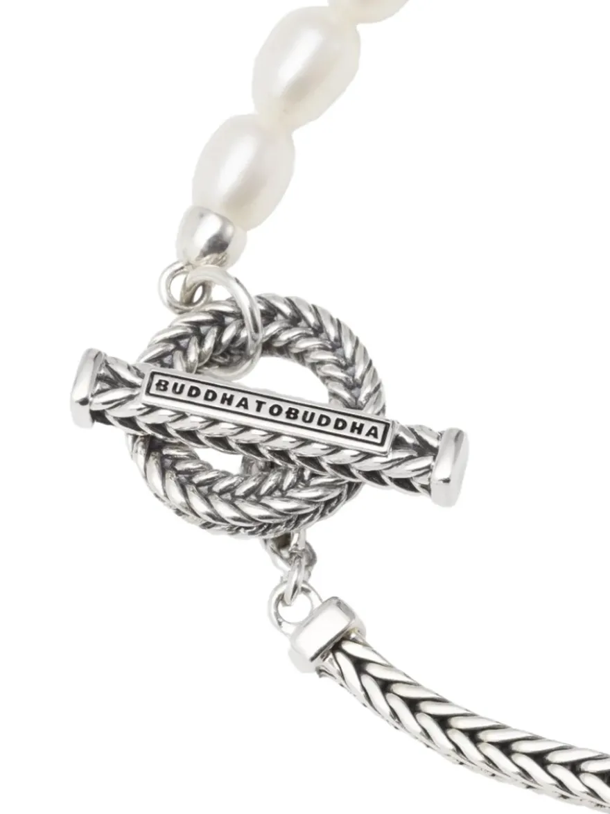 Buddha to Buddha Barbara Pearl Necklace Silver 713 + Luxe Cadeau