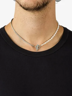 Buddha to Buddha Barbara Pearl Necklace Silver 713 + Luxe Cadeau