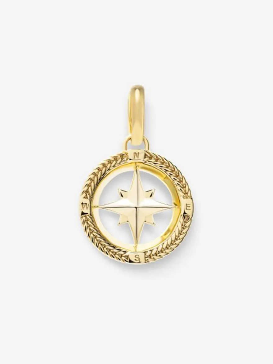 Buddha to Buddha Barbara mini compass Gold Vermeil hanger 059GV one + Luxe Cadeau