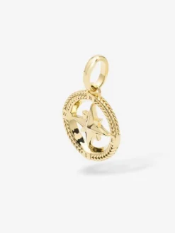 Buddha to Buddha Barbara mini compass Gold Vermeil hanger 059GV one + Luxe Cadeau