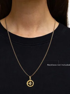 Buddha to Buddha Barbara mini compass Gold Vermeil hanger 059GV one + Luxe Cadeau